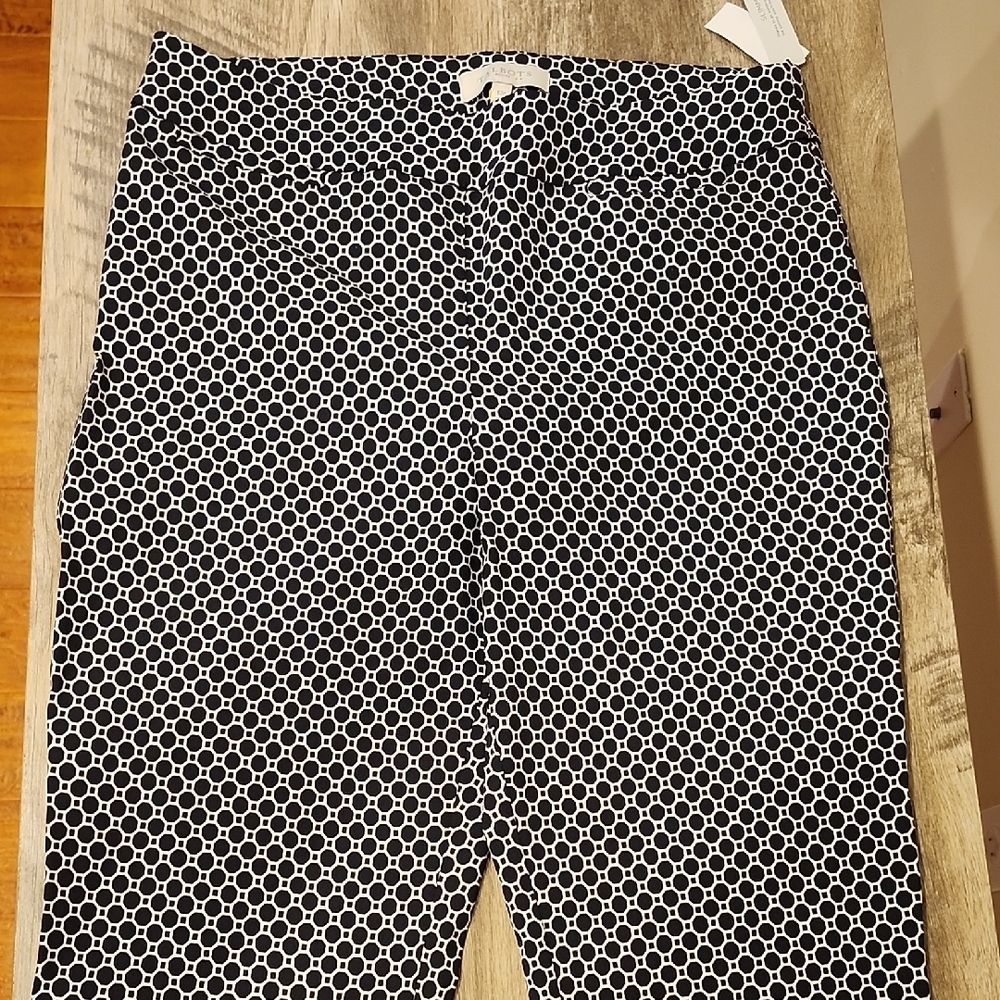 Chico's Black and White Polka Dot Pants